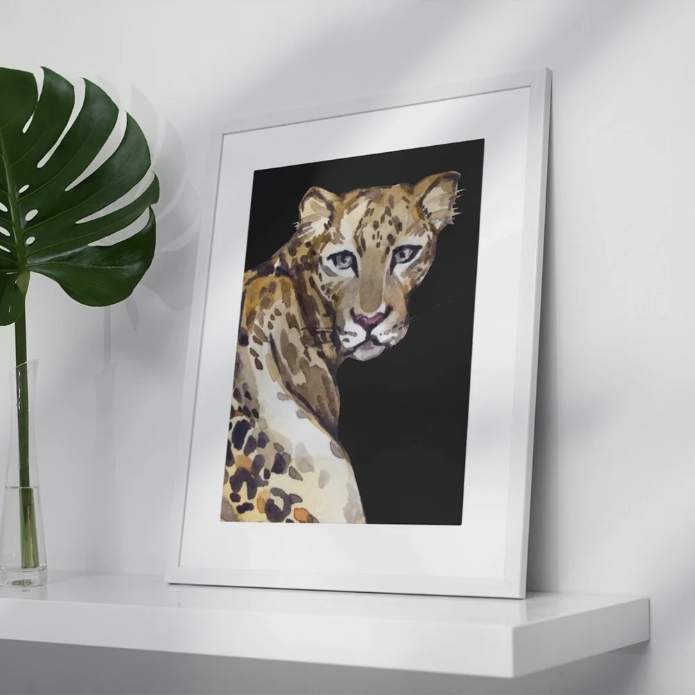 Jaguar Watercolor Wall Art Print Poster Unframed, Leopard Print - Picture 4 of 8
